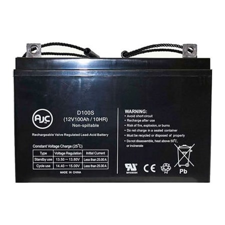 Battery Clerk AJC IBT Technologies BT100-12UXL Sealed Lead Acid - AGM - VRLA Battery AJC-D100S-J-1-140728